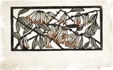 Artist: PRESTON, Margaret | Title: Mistletoe | Date: 1930 | Technique: woodcut, printed in black ink, from one block; hand-coloured | Copyright: © Margaret Preston. Licensed by VISCOPY, Australia