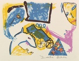 Artist: Allen, Davida | Title: Dog is not a dog. | Date: 1991, July - September | Technique: lithograph, printed in colour, from five stones