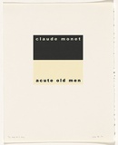 Artist: Burgess, Peter. | Title: claude monet: acute old men. | Date: 2001 | Technique: computer generated inkjet prints, printed in colour, from digital file