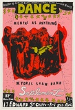 Artist: WORSTEAD, Paul | Title: Dance-Mental as anything - Kydric Shaw Band-Settlement | Date: 1978 | Technique: screenprint, printed in colour, from four stencils | Copyright: This work appears on screen courtesy of the artist
