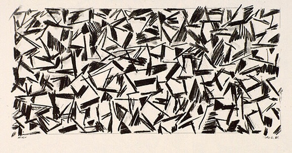 Artist: Fry, Merrick. | Title: not titled. | Date: 1983 | Technique: offset-lithograph, printed in black ink, from one plate