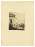 Artist: LONG, Sydney | Title: Windmill Street, Old Sydney [1] | Date: (1926) | Technique: drypoint, printed from one copper plate | Copyright: Reproduced with the kind permission of the Ophthalmic Research Institute of Australia