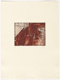 Artist: Friend, Ian. | Title: Terragni IV | Date: 1995 | Technique: soft-ground etching, printed in colour, from two plates | Copyright: © Ian Friend