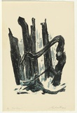 Artist: KING, Grahame | Title: Tree form I | Date: 1976 | Technique: lithograph, printed in colour, from two stones [or plates]