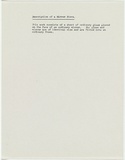 Artist: Burn, Ian. | Title: Description of a mirror piece | Date: 1967 | Technique: photocopy sheet