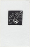 Artist: JOSE, Ellen | Title: Landscape | Date: 1987 | Technique: linocut, printed in black ink, from one block