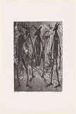 Artist: Hayward Pooaraar, Bevan. | Title: Yongas (Kangaroos) Spiritual Concerns | Date: 1988 | Technique: lithograph