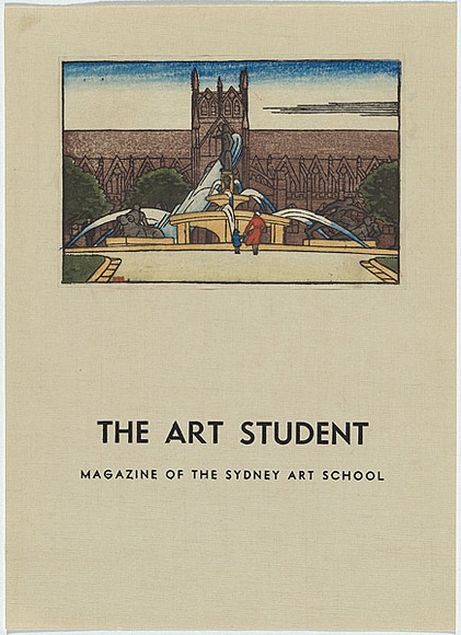 Artist: Haefliger, Paul. | Title: Magazine cover for The Art Student | Date: 1931-33 | Technique: woodcut, printed in colour in the Japanese manner, from multiple blocks