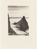 Artist: Elliott, Fred W. | Title: Fearn Hill, Masson Range | Date: 1997, February | Technique: photo-lithograph, printed in black ink, from one stone | Copyright: By courtesy of the artist