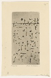 Artist: WILLIAMS, Fred | Title: Decorative panel, You Yangs. Number 3 | Date: 1965-66 | Technique: etching, flat biting, mezzotint, engraving, printed in black ink with plate-tone | Copyright: © Fred Williams Estate