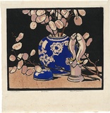 Artist: Stephens, Ethel. | Title: Honesty | Date: c.1930 | Technique: linocut, printed in colour, from multiple blocks
