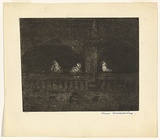 Artist: WILLIAMS, Fred | Title: The Metropolitan | Date: 1955 | Technique: etching, aquatint, engraving and flat biting, printed in black ink, from one zinc plate | Copyright: © Fred Williams Estate
