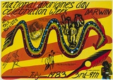 Artist: REDBACK GRAPHIX | Title: National Aborigines Day, celebration week 1983 | Date: 1983 | Technique: screenprint, printed in colour, from four stencils | Copyright: © Raymond John Young