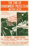 Artist: Lightbody, Graham. | Title: The end of environment protection in five acts | Date: 1978 | Technique: screenprint, printed in colour, from two stencils | Copyright: Courtesy Graham Lightbody
