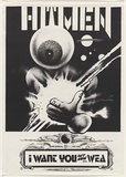 Artist: UNKNOWN | Title: Hitmen, I want you | Date: 1980 | Technique: offset-lithograph, printed in black ink, from one plate