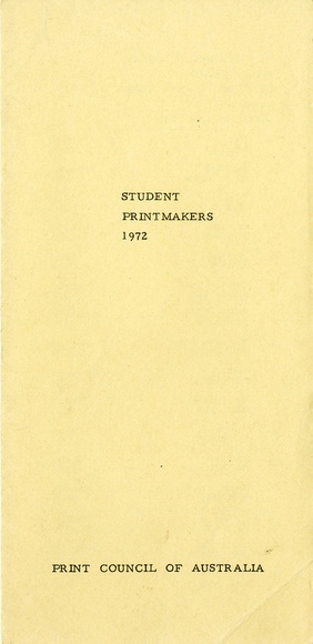 Student printmakers 1972.