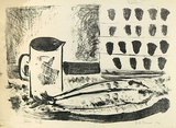 Artist: Grieve, Robert. | Title: Still life | Date: 1954 | Technique: lithograph, printed in black ink, from one stone