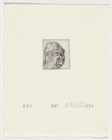 Artist: Cullen, Adam. | Title: Ape | Date: 2001 | Technique: etching, printed in black ink, from one plate