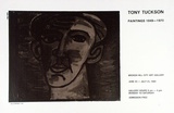 Artist: MERD INTERNATIONAL | Title: Poster: Tony Tuckson, paintings 1949-70, Broken Hill Art Gallery | Date: 1984 | Technique: screenprint