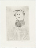 Artist: THOMAS, Peter | Title: Flora | Date: 2000, February | Technique: etching, printed in black ink, from one plate