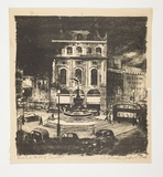 Artist: Courier, Jack. | Title: Picadilly Circus. | Technique: lithograph, printed in black ink, from one stone [or plate]