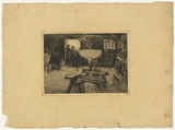 Artist: Bell, George.. | Title: (Boatbuilders). | Date: c.1912 | Technique: etching, printed in black ink, from one plate