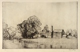 Artist: LONG, Sydney | Title: The old parchment mills | Date: 1920 | Technique: etching, aquatint | Copyright: Reproduced with the kind permission of the Ophthalmic Research Institute of Australia
