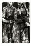 Artist: ROSE, David | Title: Man and woman I | Date: 1962 | Technique: screenprint, printed in colour, from two stencils