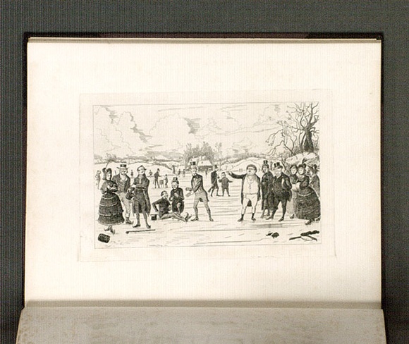Artist: COVENY, Christopher | Title: Fall of Mr Winkle on the ice. | Date: 1882 | Technique: etching, printed in black ink, from one plate Artist: COVENY, Christopher | Title: Fall of Mr Winkle on the ice. | Date: 1882 | Technique: etching, printed in black ink, from one plate