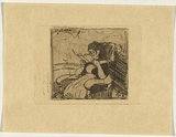 Artist: Hirschfeld Mack, Ludwig. | Title: Girl student. | Date: 1918 | Technique: etching, printed in black ink, from one plate