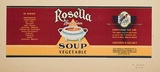 Artist: Burdett, Frank. | Title: Label: Rosella, vegetable soup. | Date: 1932 | Technique: lithograph, printed in colour, from multiple blocks