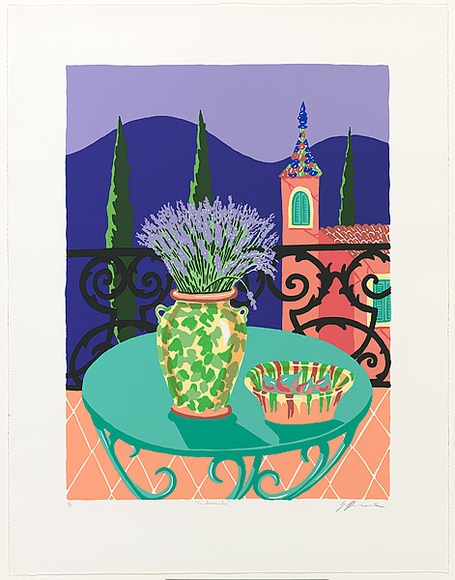 Artist: Irvine, Greg. | Title: La lavande. | Date: 1988 | Technique: screenprint, printed in colour, from 15 stencils