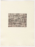 Artist: Friend, Ian. | Title: Terragni III | Date: 1995 | Technique: soft-ground etching, printed in colour, from two plates | Copyright: © Ian Friend