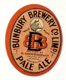 Title: Label: Bunbury Brewery Company Limited. Pale ale | Date: c.1920 | Technique: lithograph, printed in colour, from multiple stones [or plates]