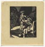 Artist: Medworth, Frank. | Title: Friday night. | Date: 1925 | Technique: wood-engraving, printed in black ink, from one block