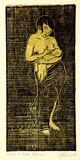 Artist: EWINS, Rod | Title: Mother and child. | Date: 1964 | Technique: woodcut, printed in colour, from two baltic pine blocks