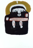 Artist: PWERLE, Angelina | Title: not titled | Date: 1990 | Technique: screenprint, printed in colour, from multiple stencils