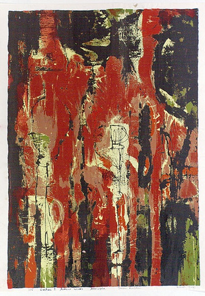 Artist: b'WICKS, Arthur' | Title: b'Dream kingdom' | Date: 1964 | Technique: b'screenprint, printed in colour, from multiple stencils' Artist: b'WICKS, Arthur' | Title: b'Dream kingdom' | Date: 1964 | Technique: b'screenprint, printed in colour, from multiple stencils'