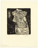 Artist: WALKER, Murray | Title: Mrs Miller (b) | Date: 1965 | Technique: etching, printed in black ink, from one plate