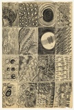 Artist: b'Shearer, Mitzi.' | Title: b'not titled [Design] [folded]' | Date: 1965 | Technique: b'black wax crayon'