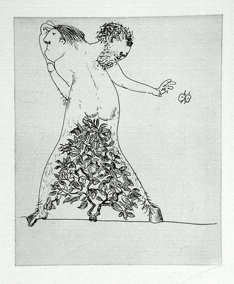 Artist: b'BOYD, Arthur' | Title: b'The survivor.' | Date: 1971 | Technique: b'etching, printed in black ink, from one plate' | Copyright: b'Reproduced with permission of Bundanon Trust'
