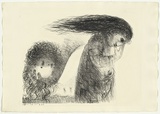 Artist: BOYD, Arthur | Title: St Francis when young turning aside. | Date: (1965) | Technique: lithograph, printed in black ink, from one plate | Copyright: Reproduced with permission of Bundanon Trust
