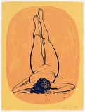 Artist: ROSE, David | Title: Resting model | Date: 1996 | Technique: screenprint, printed in colour, from multiple screens