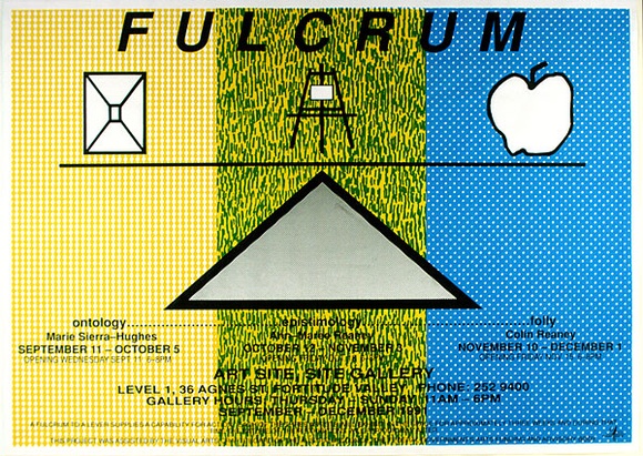 Artist: b'VARIOUS' | Title: b'Open your eyes concert Fraser Benefit II' | Date: 1991, August | Technique: b'screenprint, printed in blue and green, from two stencils' Artist: b'VARIOUS' | Title: b'Open your eyes concert Fraser Benefit II' | Date: 1991, August | Technique: b'screenprint, printed in blue and green, from two stencils'
