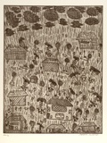 Artist: MUNGATOPI, Maryanne | Title: not titled [Jilamara] | Date: 1999, July | Technique: etching, printed in black ink, from one plate