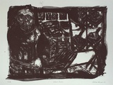 Artist: Henigan, Patrick. | Title: Artist and studio | Date: 1987 | Technique: lithograph, printed in black ink, from one stone