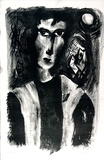 Artist: Adams, Tate. | Title: Fisherman. | Date: (1953) | Technique: lithograph, printed in black ink, from one plate