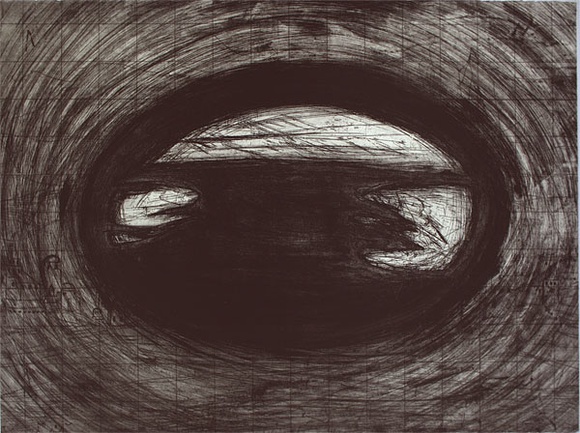 Artist: b'McPherson, Megan.' | Title: b'Two bays' | Date: 1992 | Technique: b'etching, aquatint and drypoint, printed in blacki ink, from one plate' Artist: b'McPherson, Megan.' | Title: b'Two bays' | Date: 1992 | Technique: b'etching, aquatint and drypoint, printed in blacki ink, from one plate'