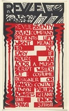 Artist: b'Doherty, Brian.' | Title: b'Revue 77.' | Date: 1977 | Technique: b'screenprint, printed in colour, from multiple stencils' | Copyright: b'\xc2\xa9 Brian Doherty. Licensed by VISCOPY, Australia'