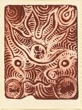 Artist: Singer, Sadie. | Title: Summer landscape | Date: 1988 | Technique: lithograph, printed in red ink, from one stone [or plate] | Copyright: Reproduced courtesy of the artist